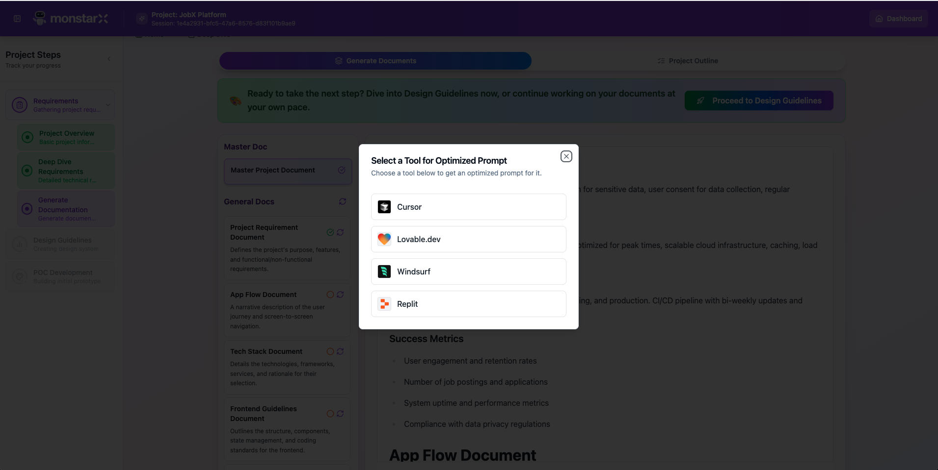 MonstarX demo step 8